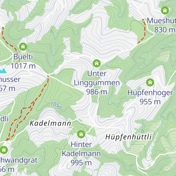 Map of Obern Linggummen