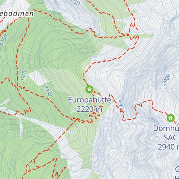 Map of Europahütte