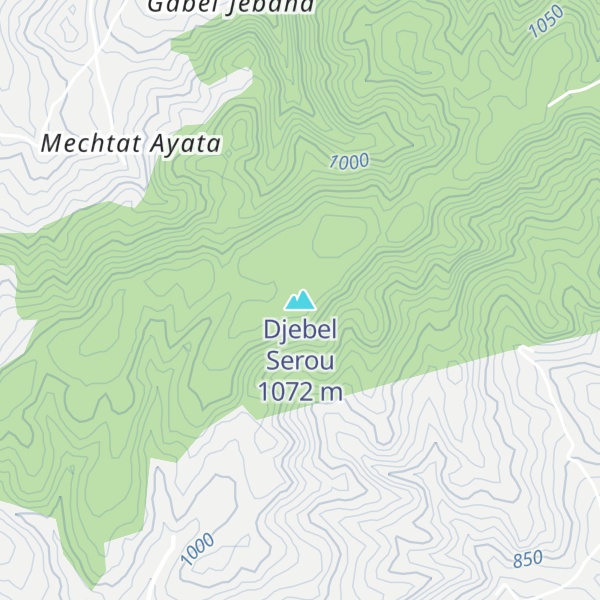 Map of Djebel Serou