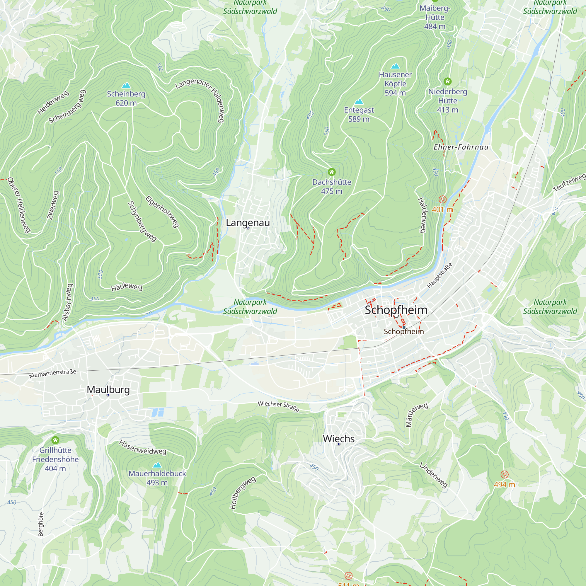 Baierhütte map