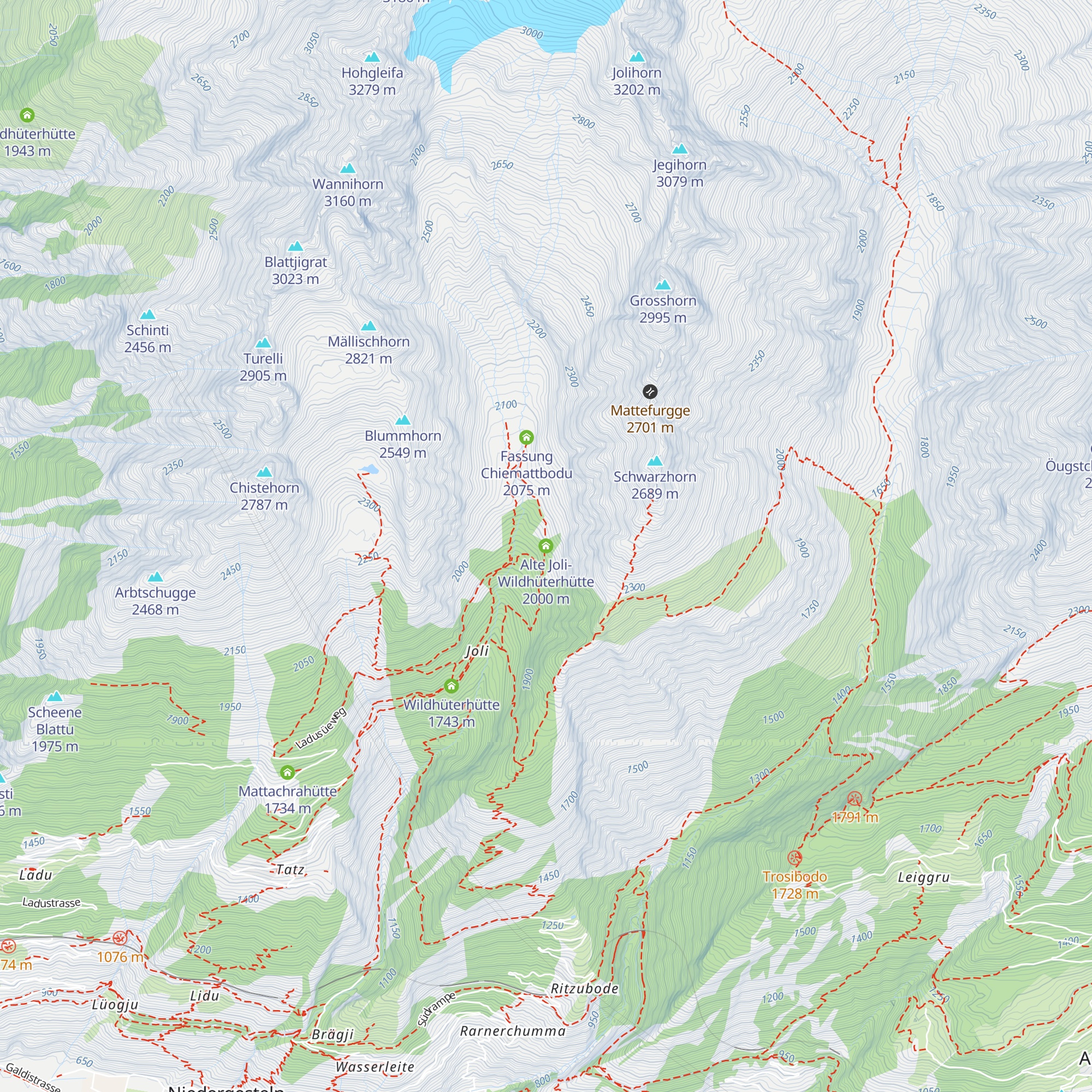 Alte Joli-Wildhüterhütte map