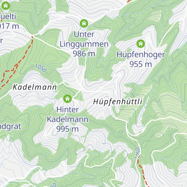 Map of Hüpfenboden