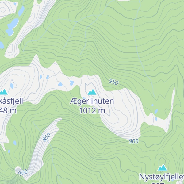 Map of Ægerlinuten