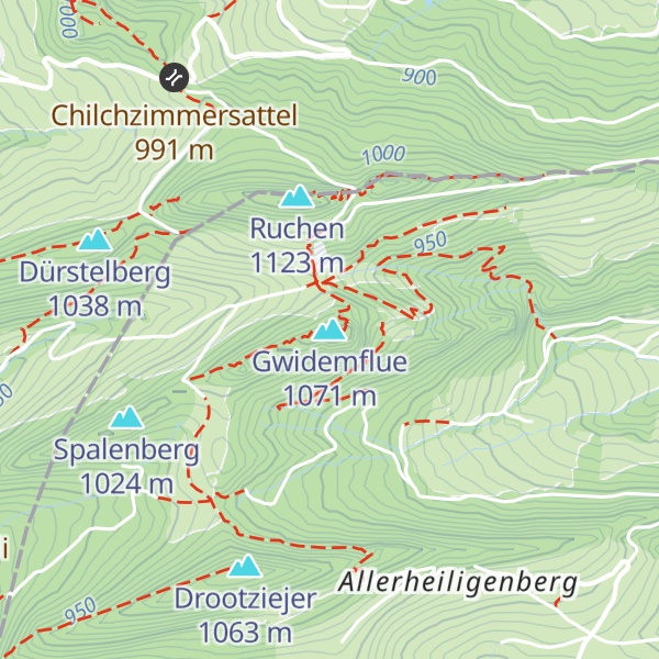 Map of Gwidemflue