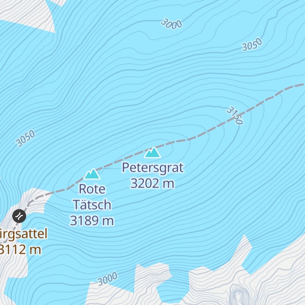 Map of Petersgrat
