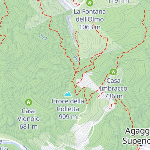 Map of Case della Colletta