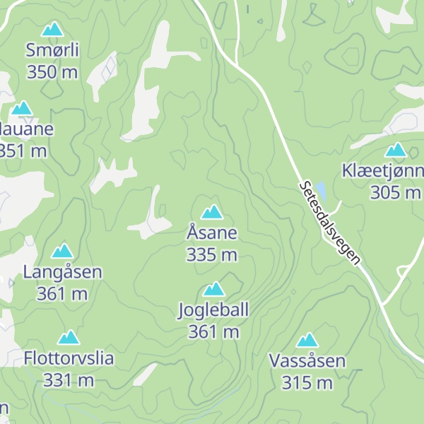 Map of Åsane