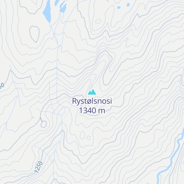 Map of Rystølsnosi