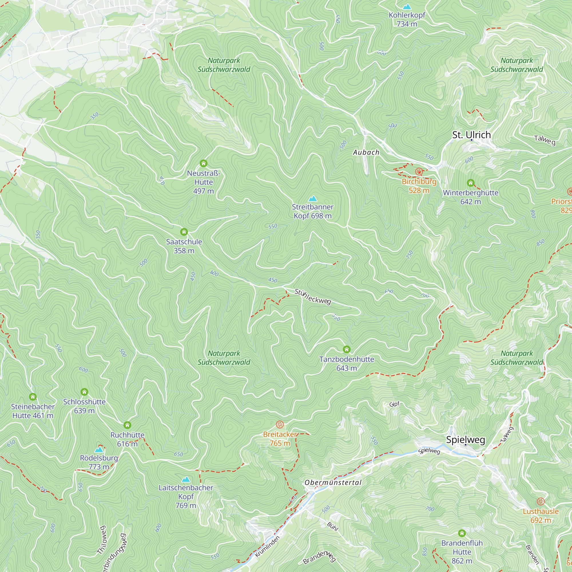 Heinislochhütte map