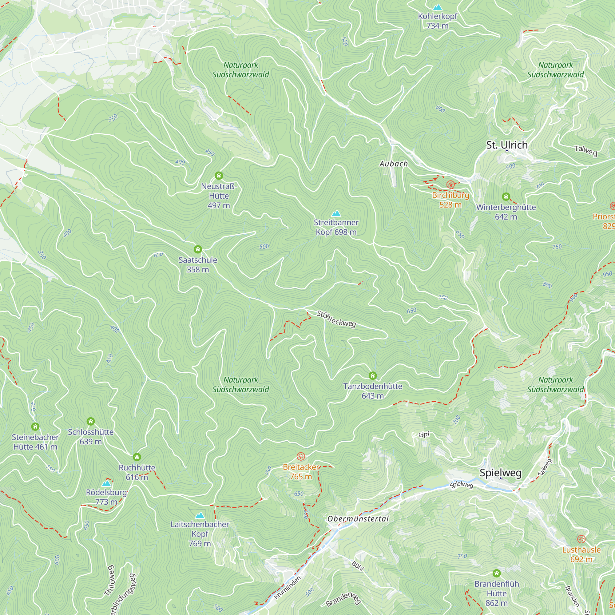 Heinislochhütte map
