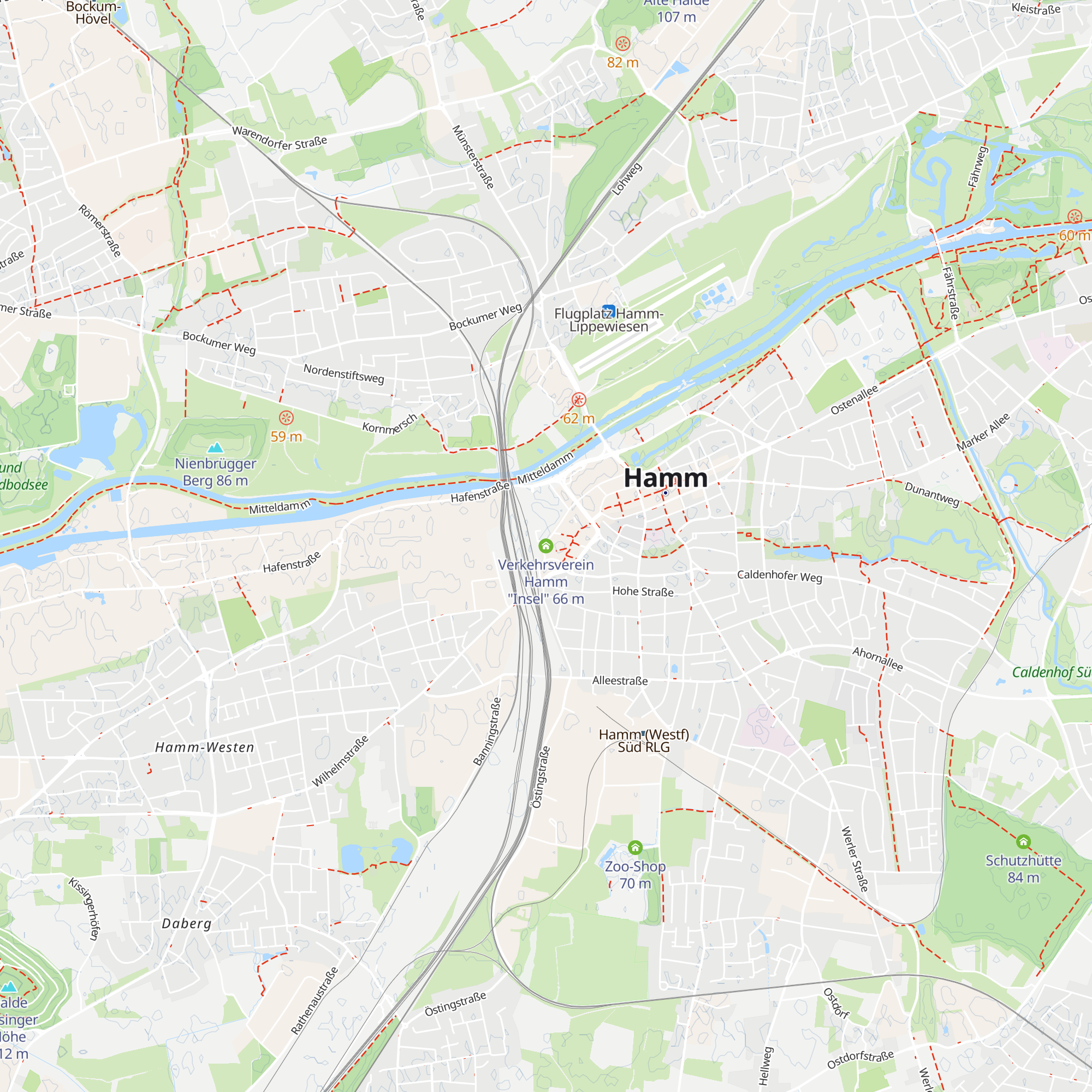 Verkehrsverein Hamm "Insel" map