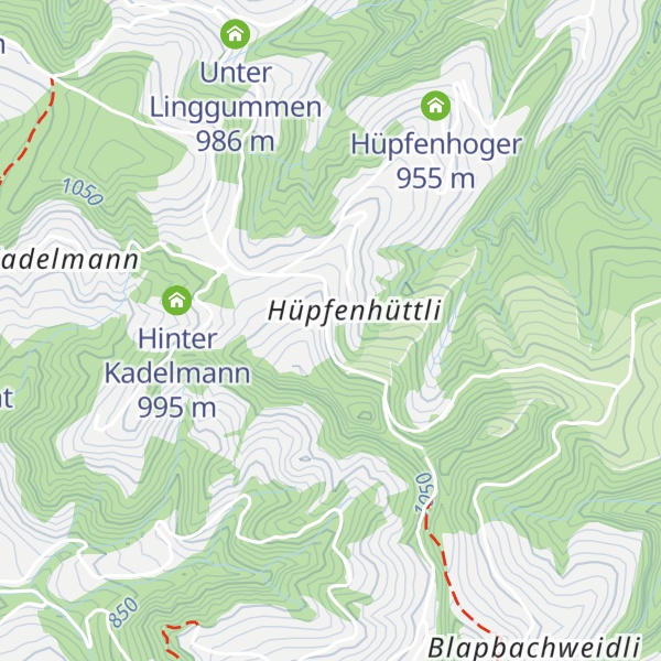 Map of Hüpfenhüttli