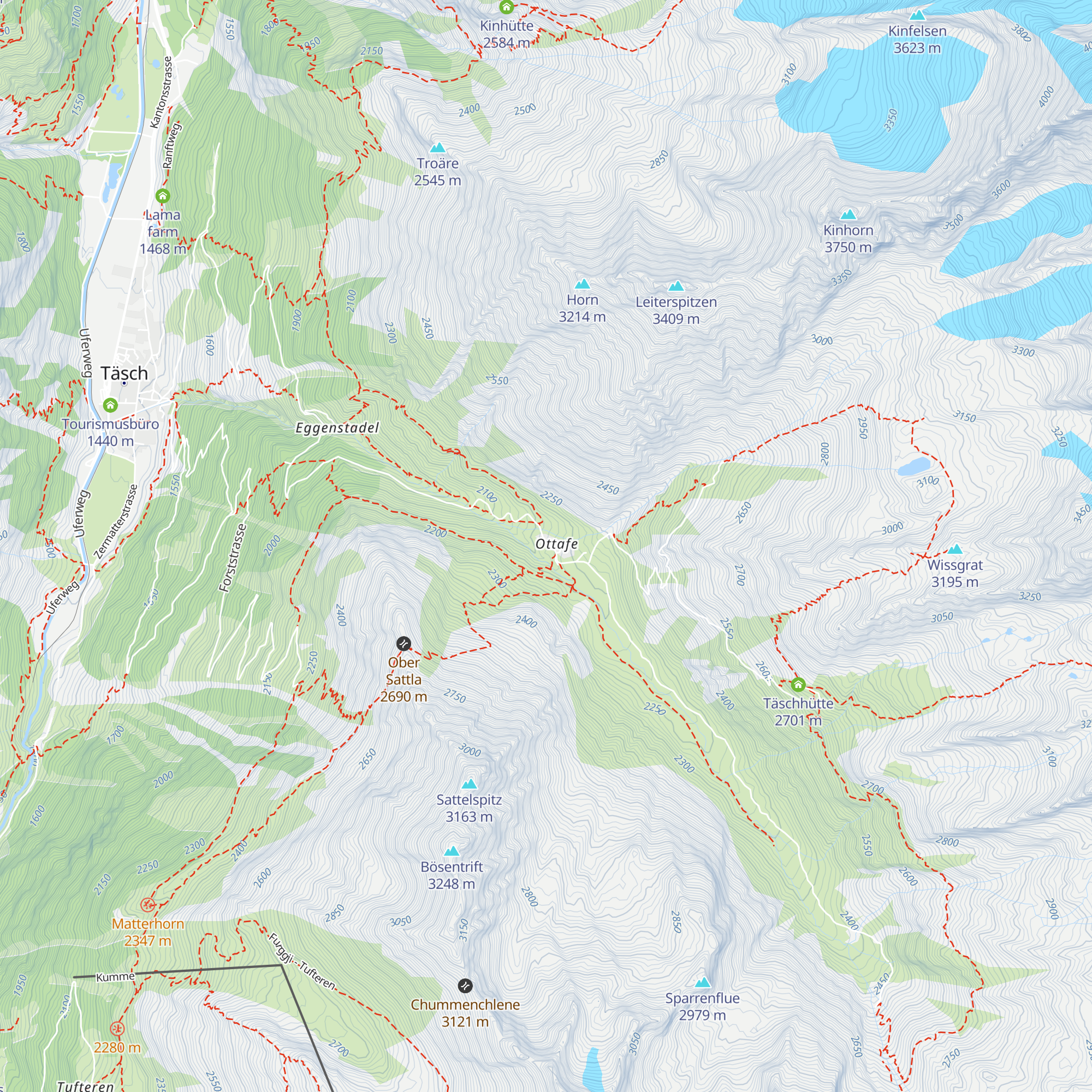 Täschalp Restaurant & Lodge map