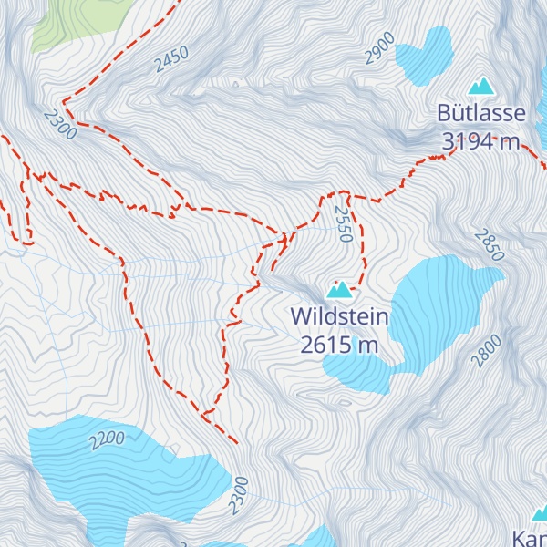 Map of Gspaltenhornhütte SAC