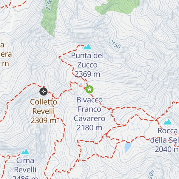 Map of Bivacco Franco Cavarero