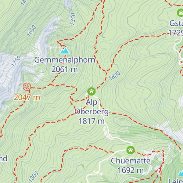 Map of Alp Oberberg