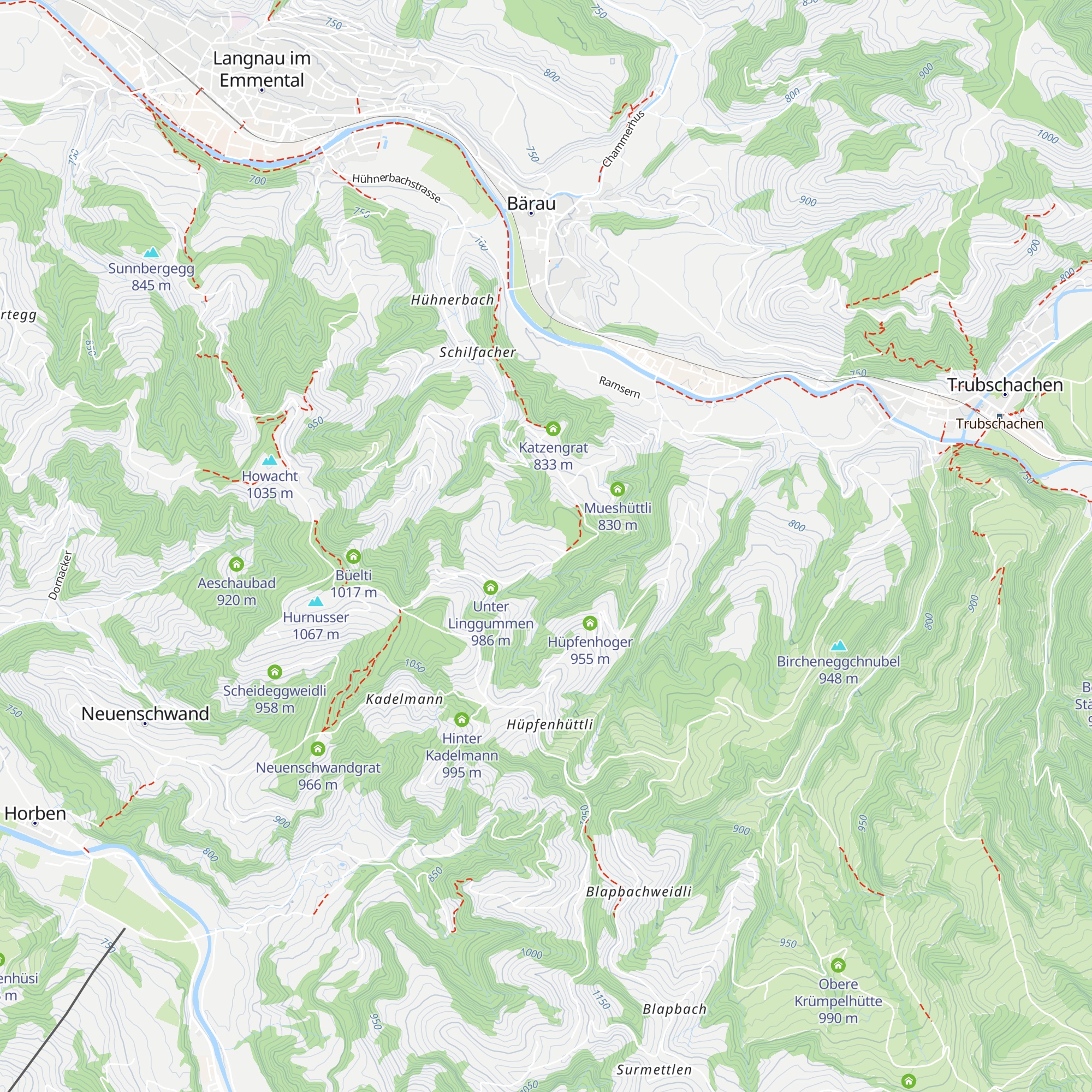 Ober Stärberg map