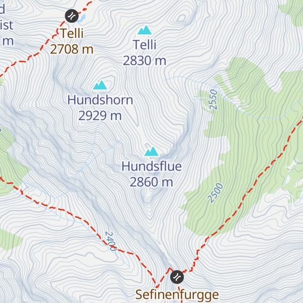 Map of Hundsflue