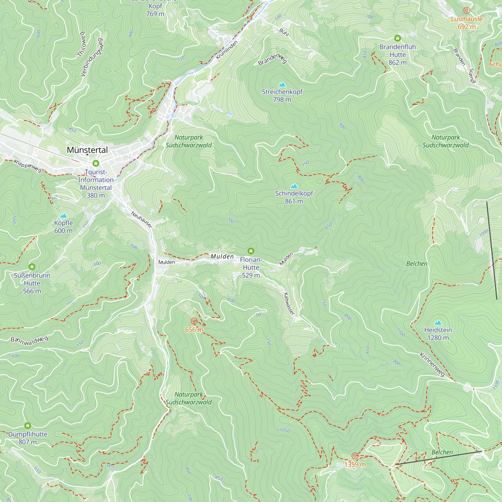 Florian-Hütte map