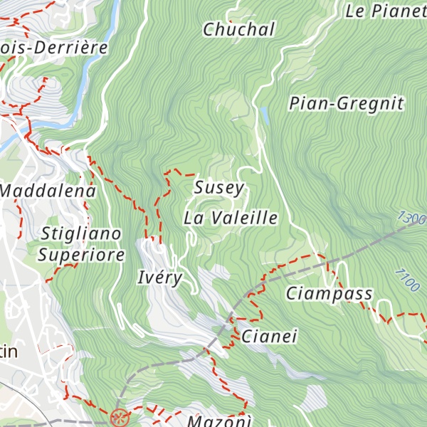 Map of Château de Suzey