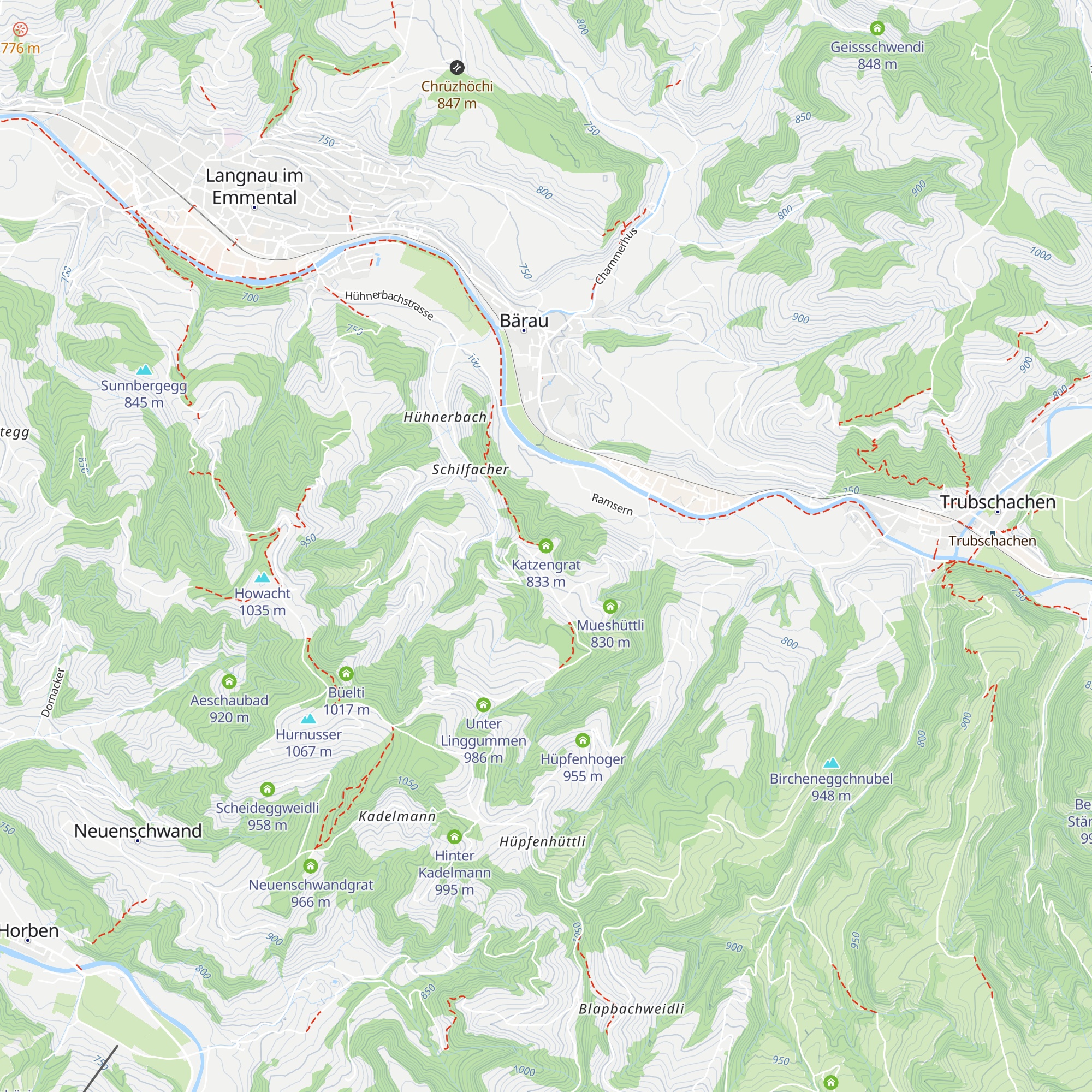 Katzengrat map