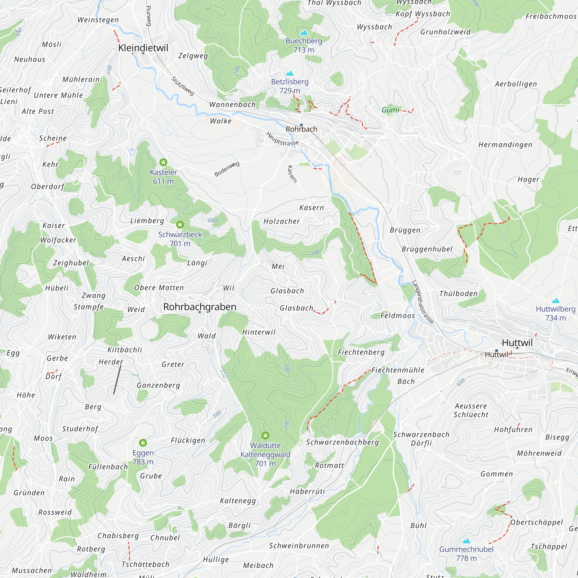 Länghüsli map