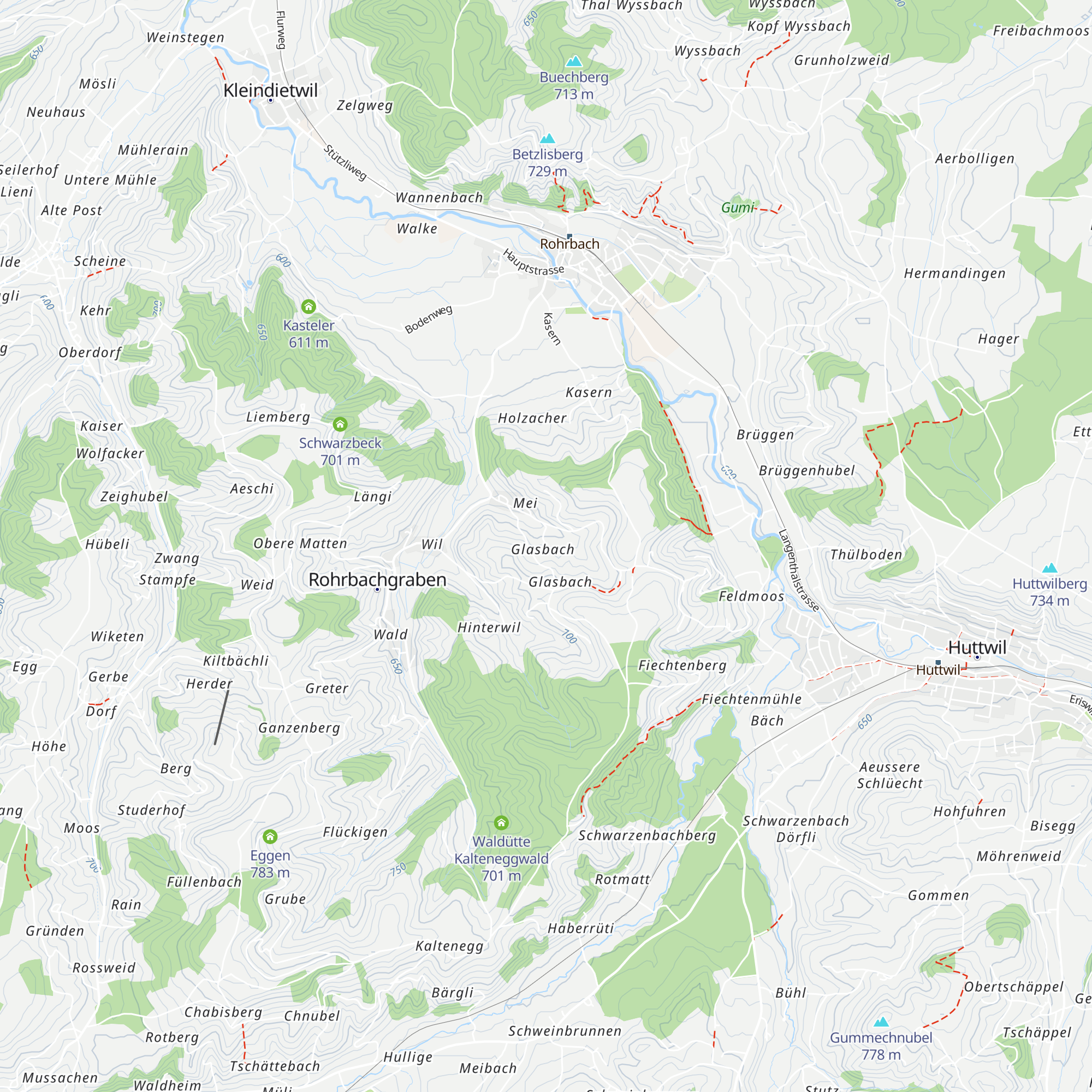 Länghüsli map