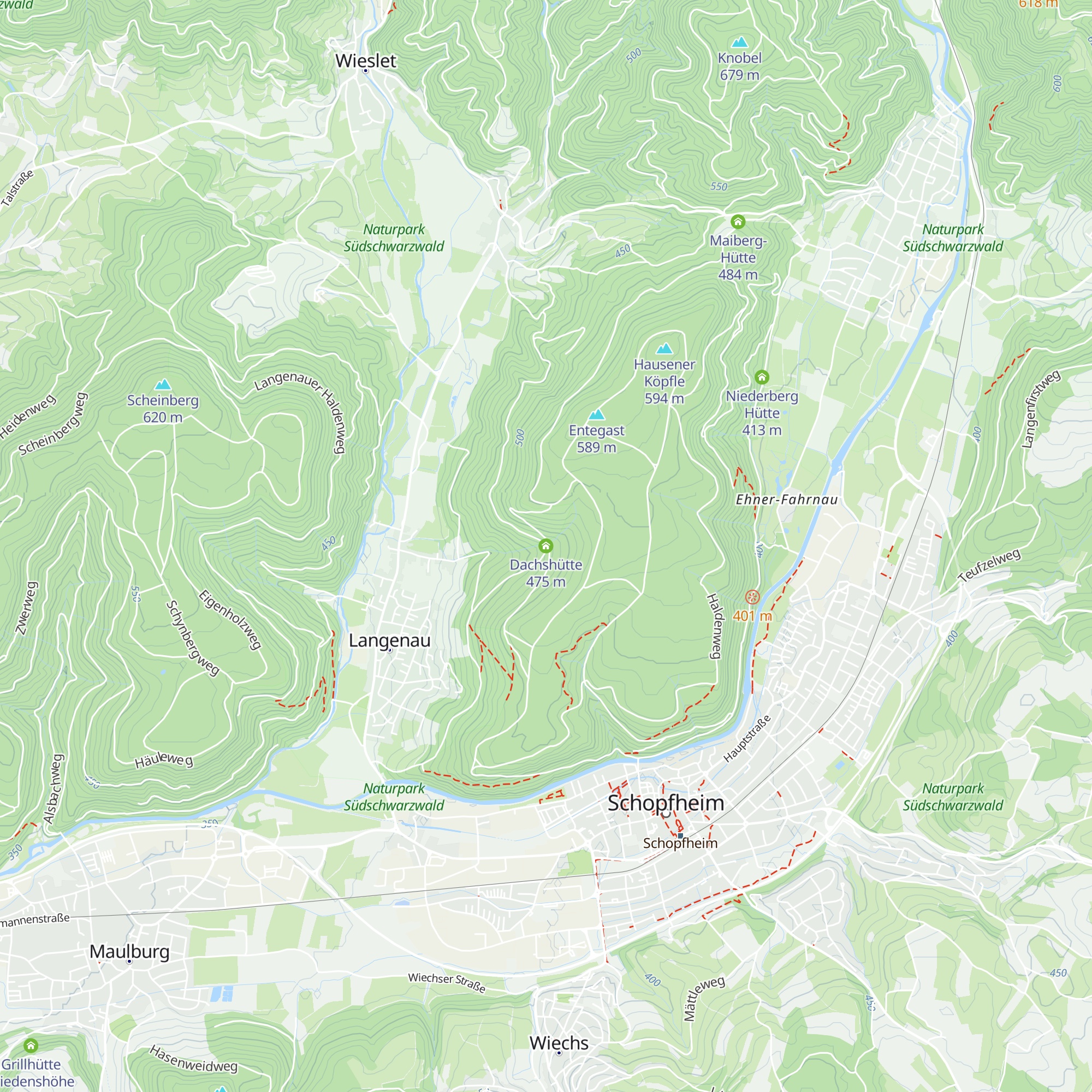 Dachshütte map