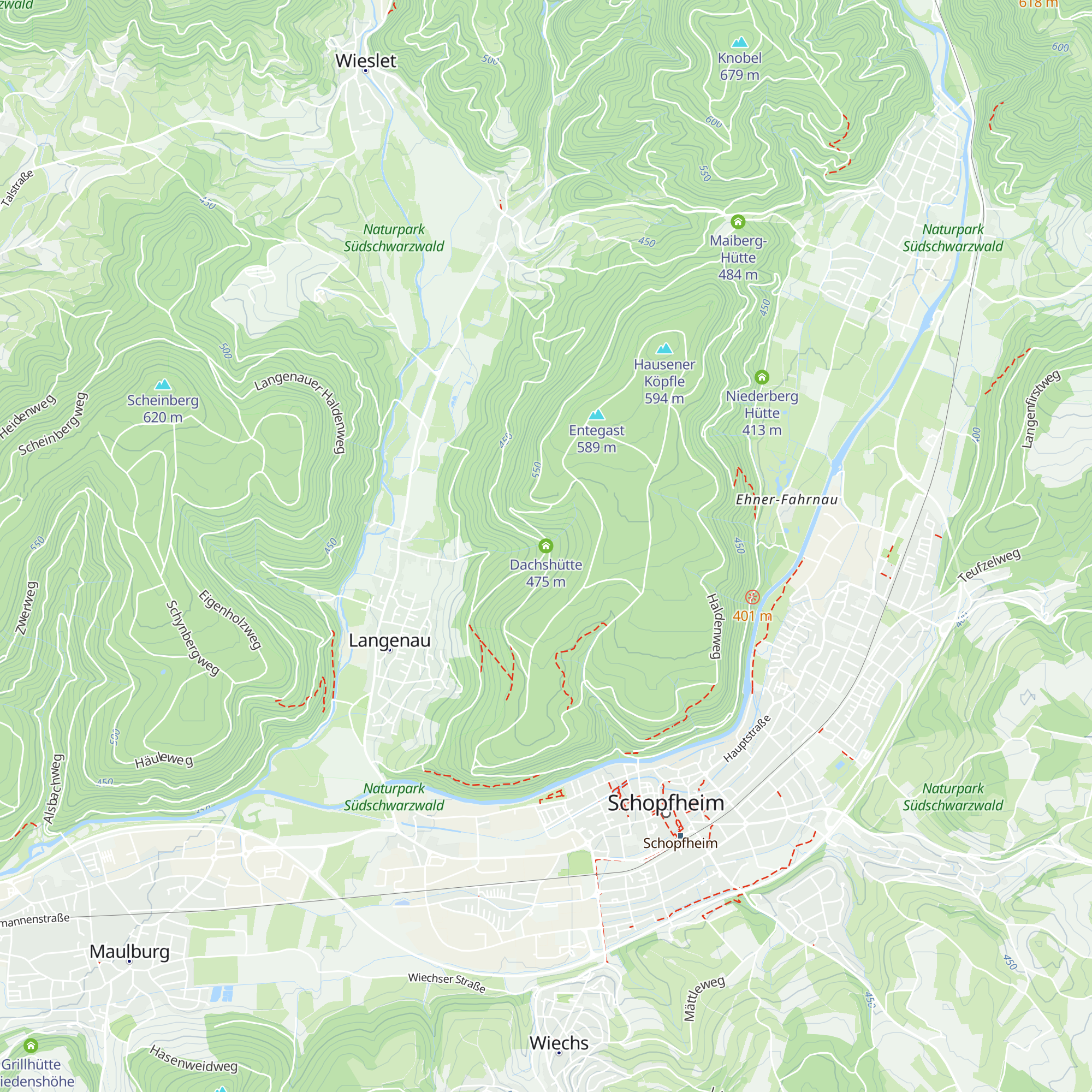 Dachshütte map