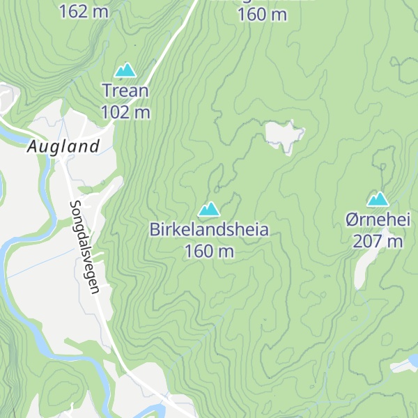 Map of Birkelandsheia
