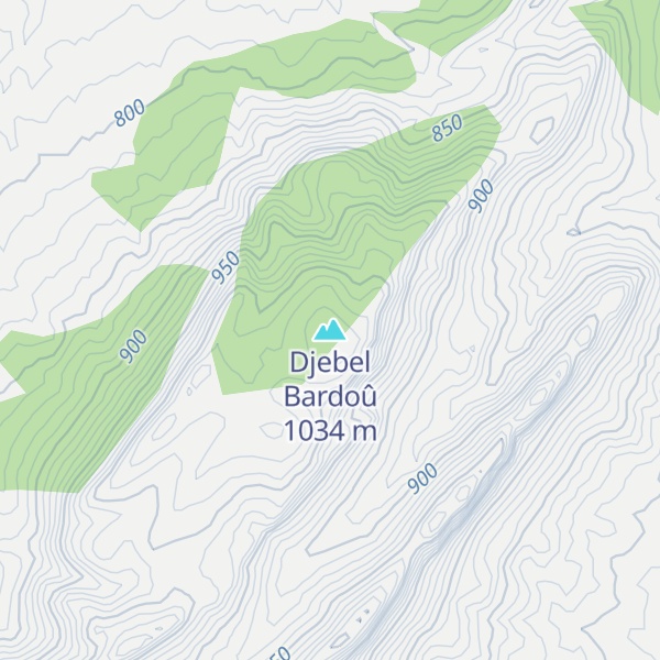 Map of Djebel Bardoû