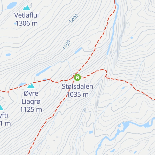 Map of Stølsdalen