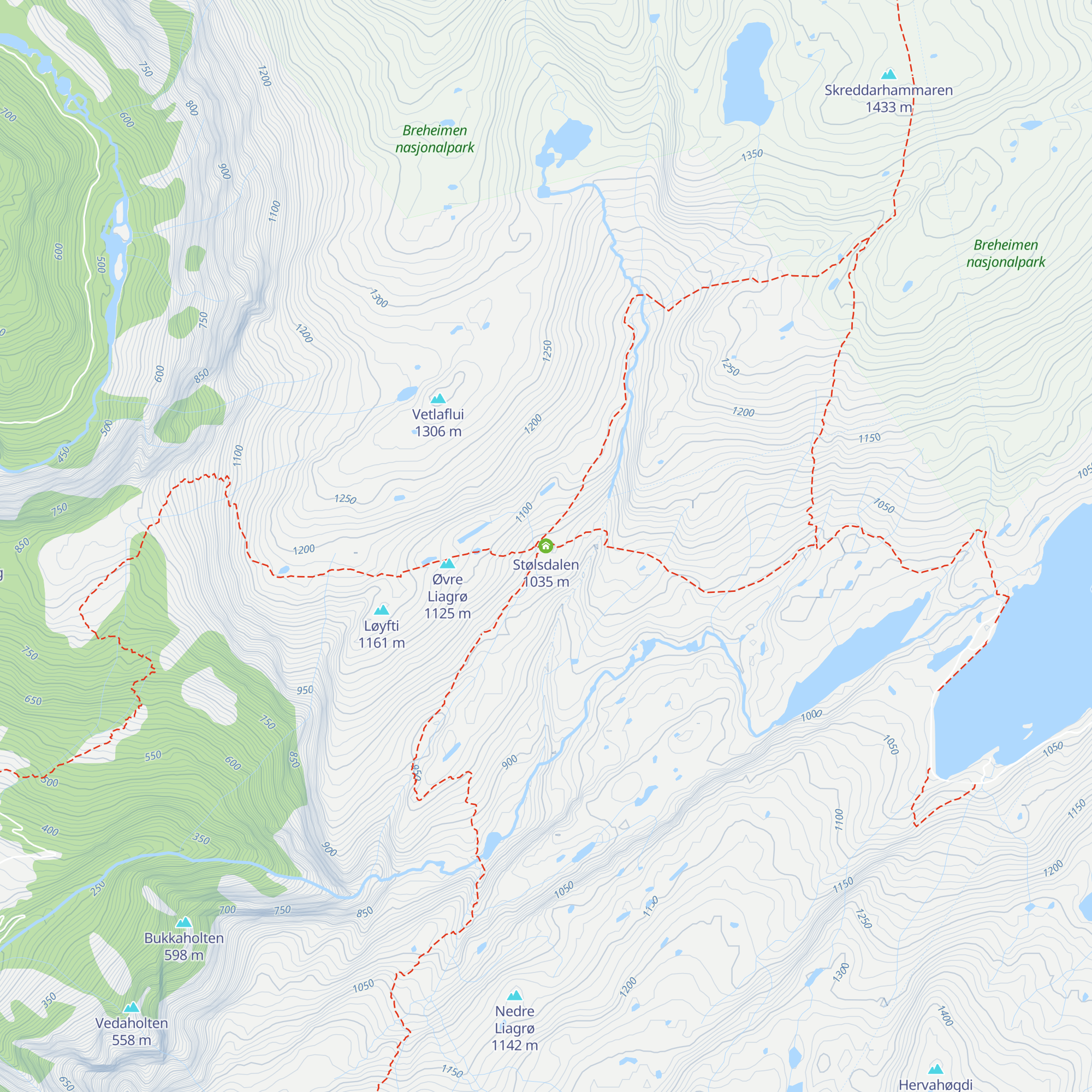 Stølsdalen map