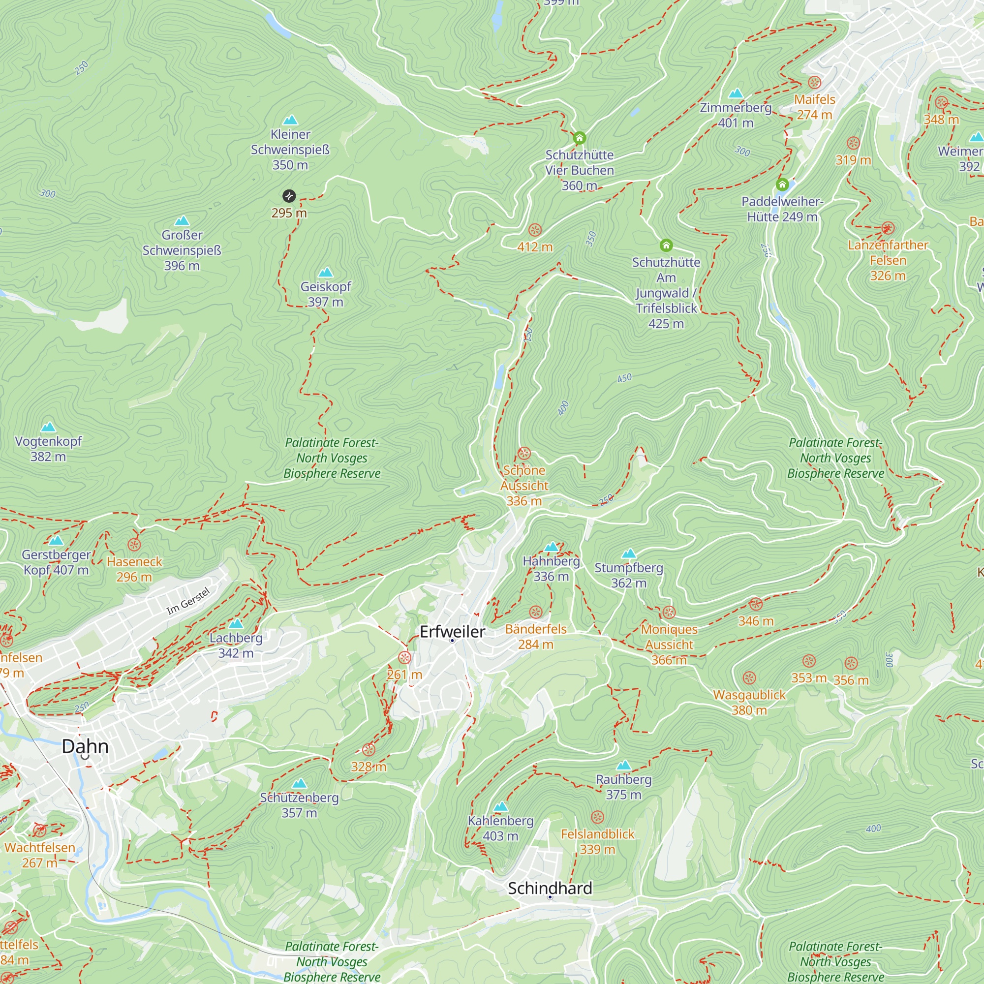 Köhlerhütte Erfweiler map