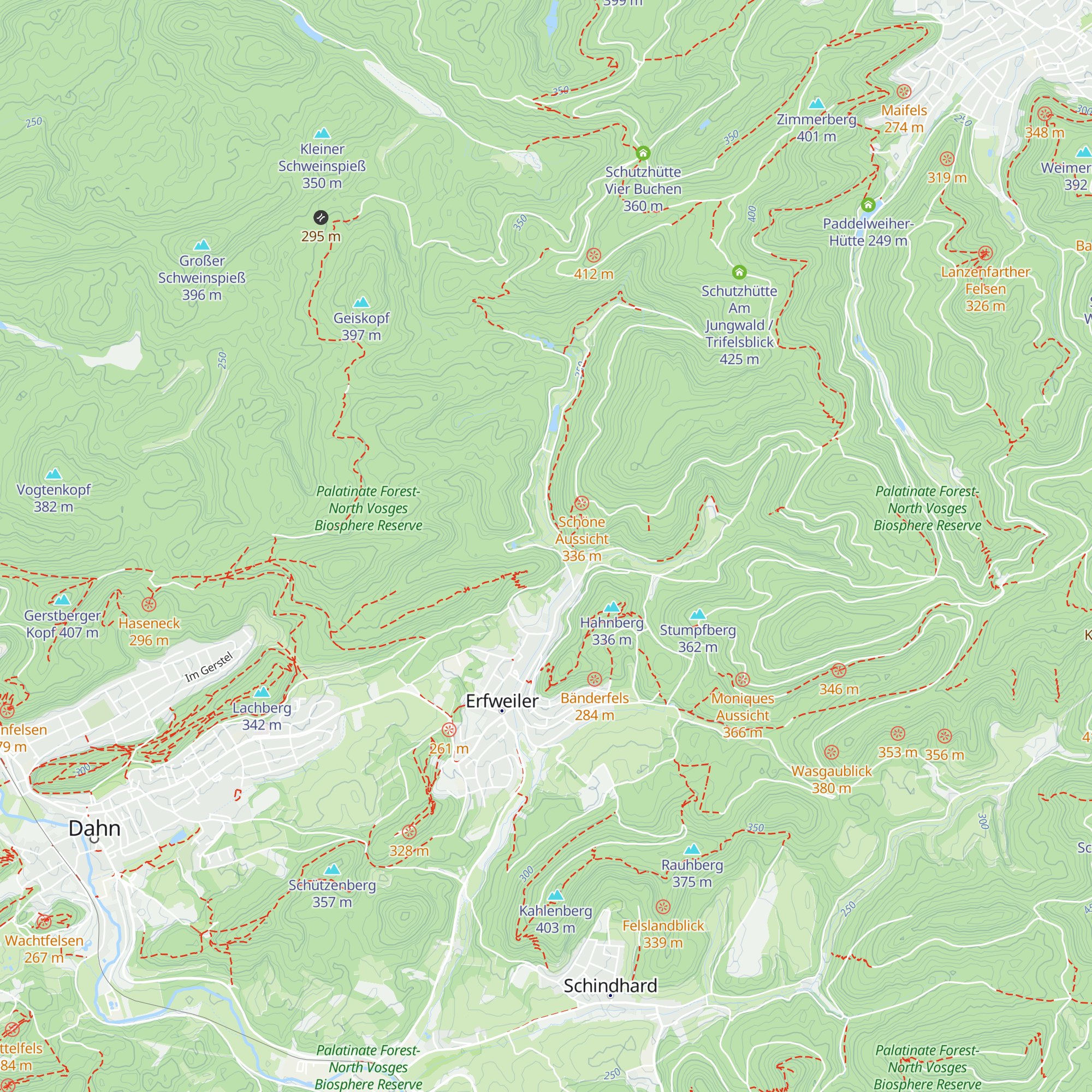 Köhlerhütte Erfweiler map
