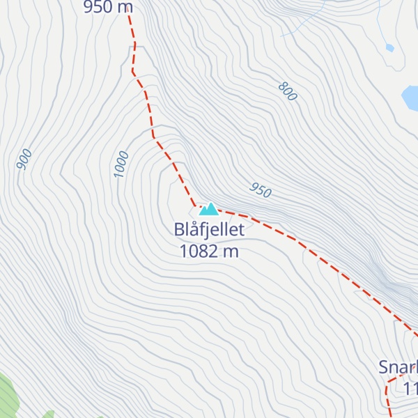 Map of Blåfjellet