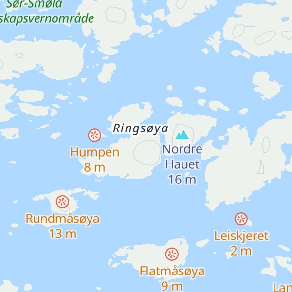 Map of Søre Hauet