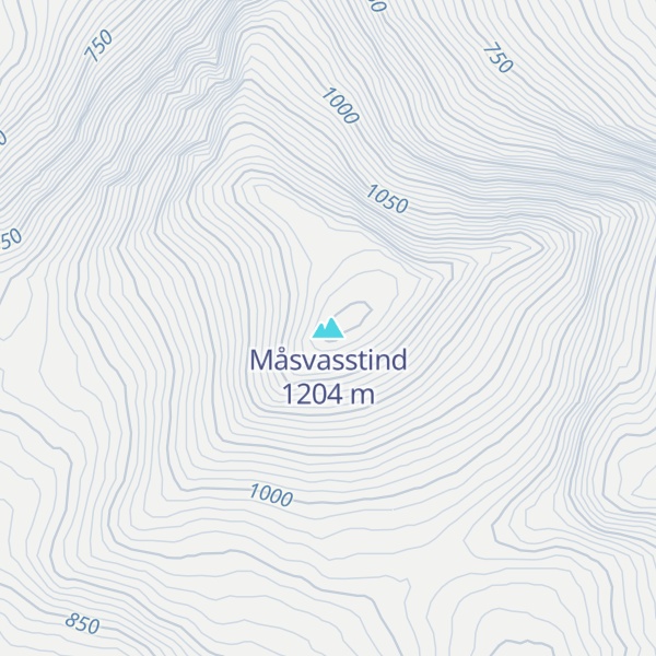 Map of Måsvasstind