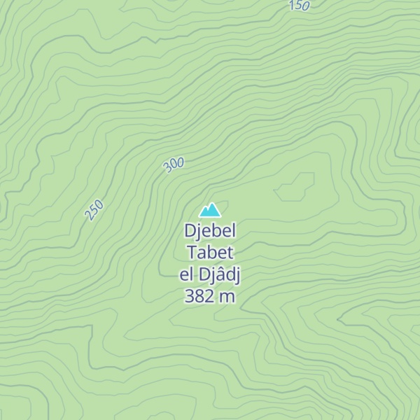 Map of Djebel Tabet el Djâdj