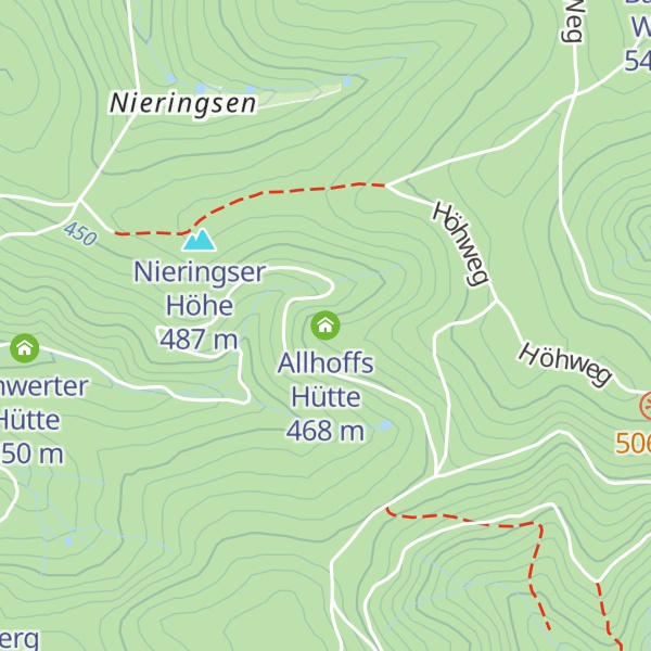 Map of Allhoffs Hütte