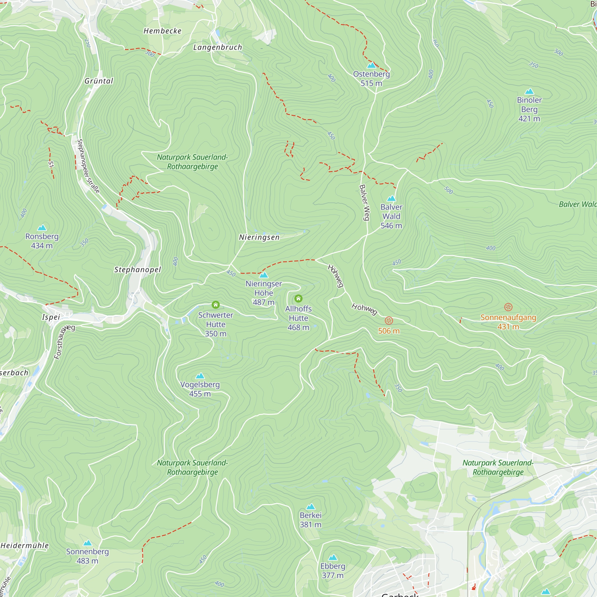 Allhoffs Hütte map