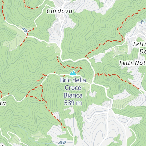 Map of Bric della Croce Bianca