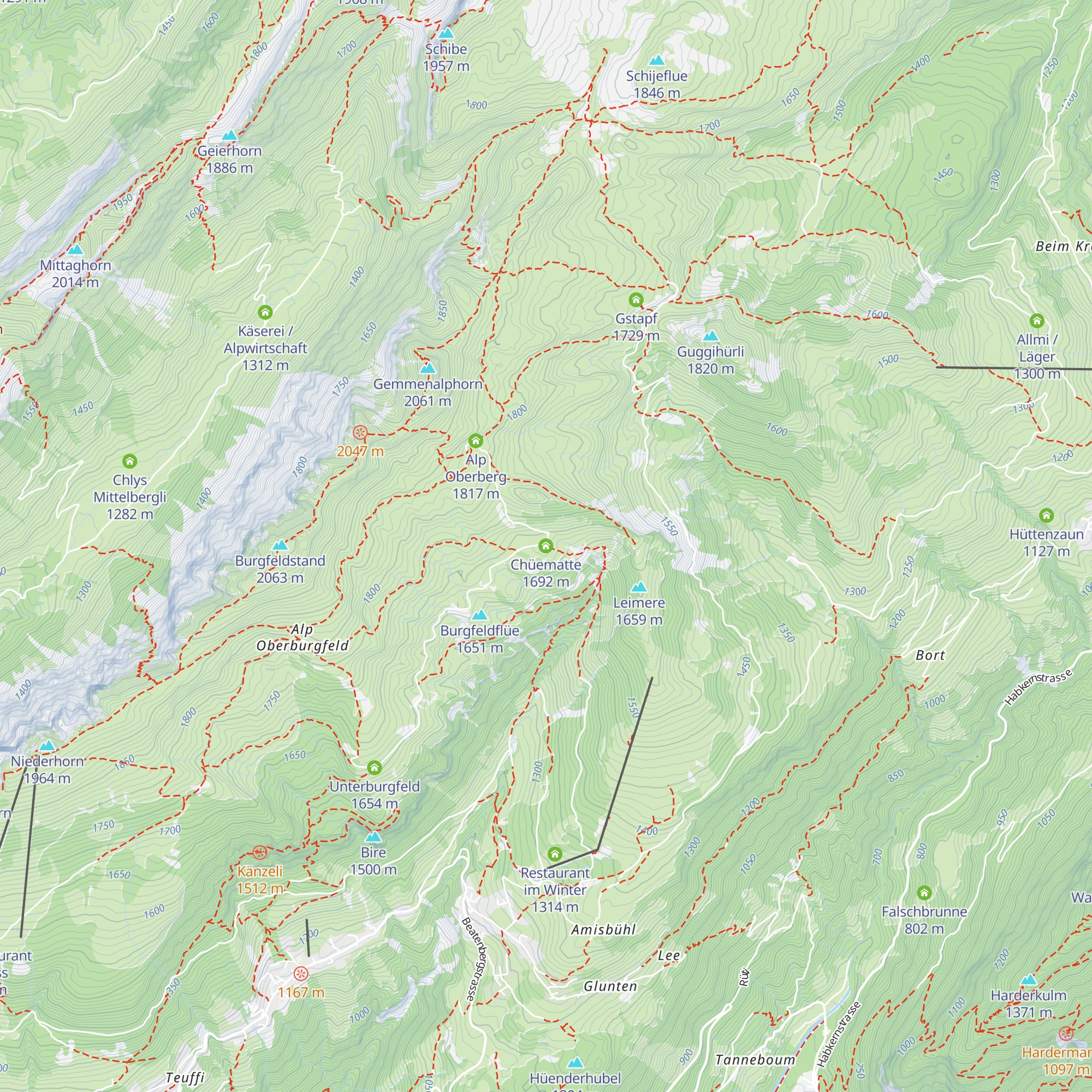 Chüematte map