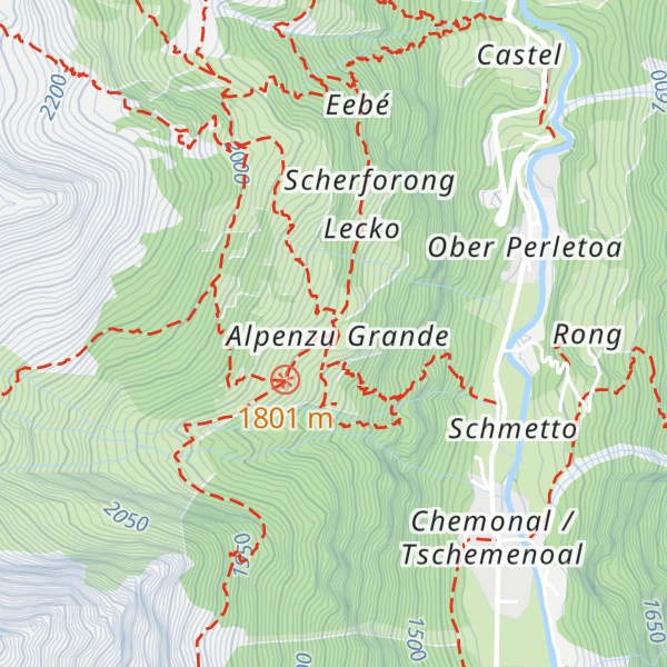 Map of Rifugio Alpenzu Grande
