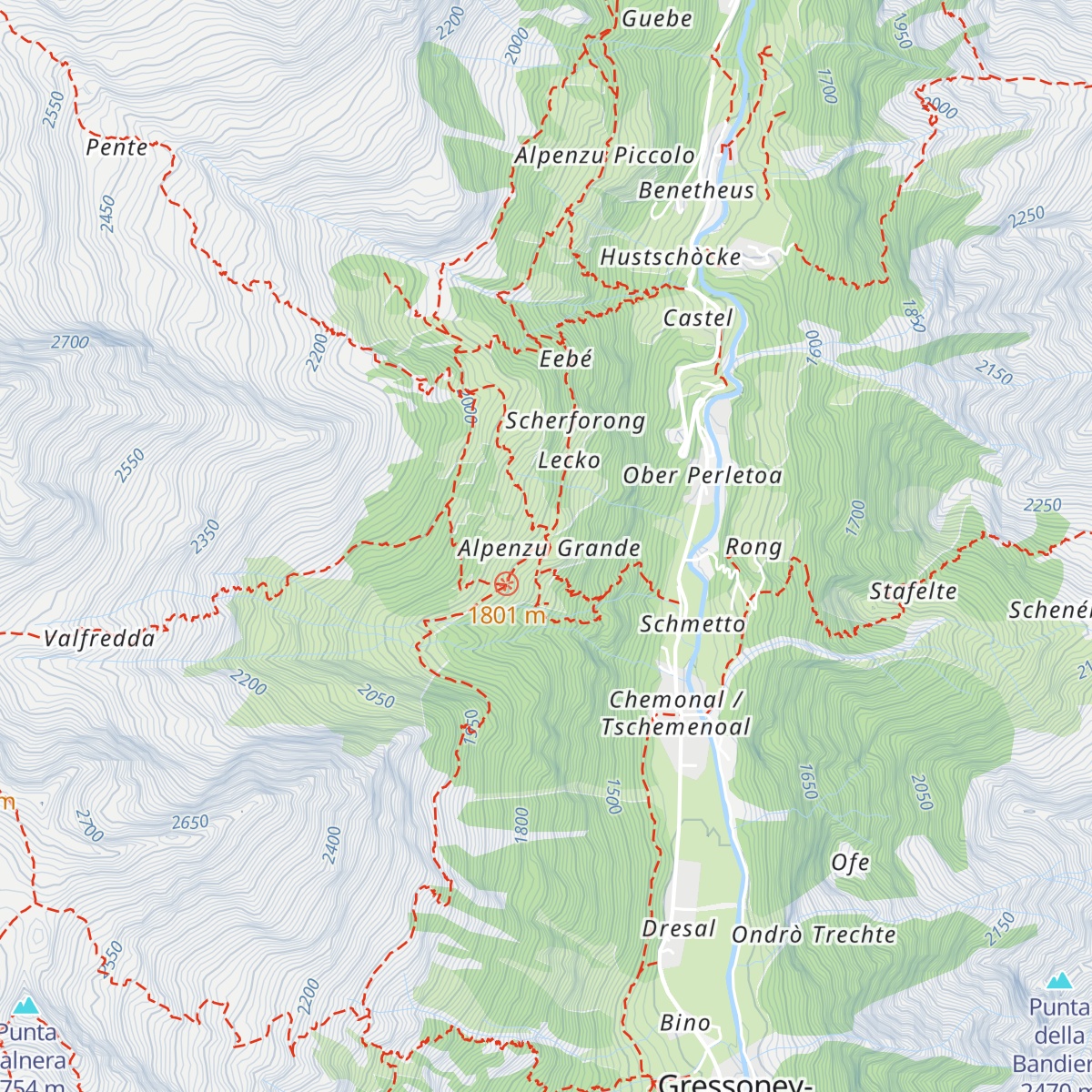 Rifugio Alpenzu Grande map