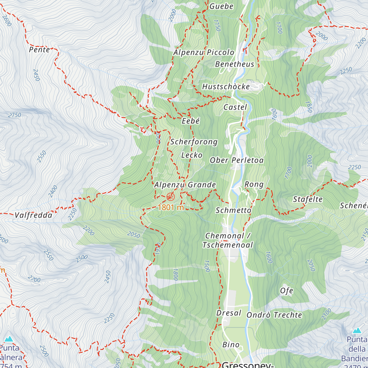 Rifugio Alpenzu Grande map