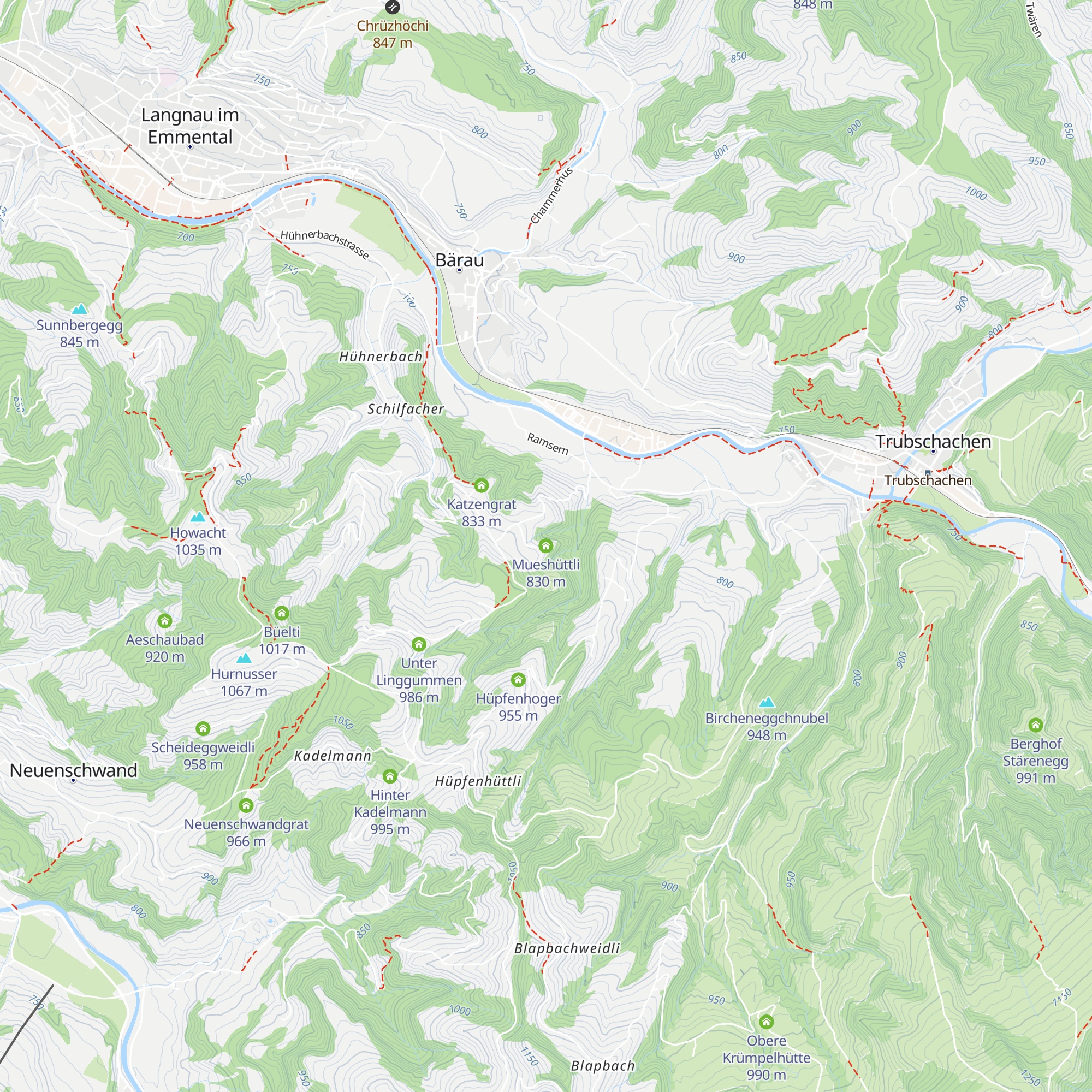 Mueshüttli map