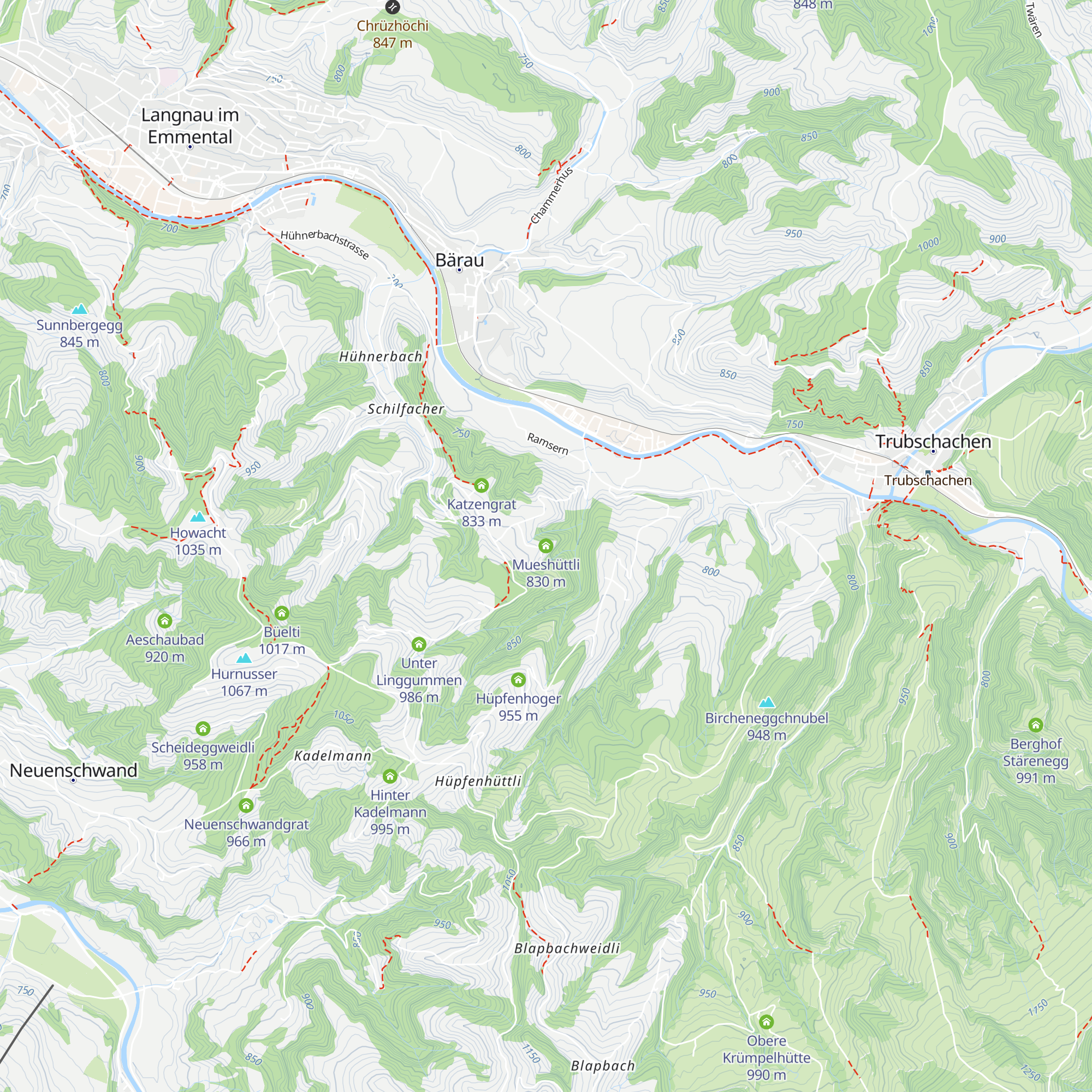 Mueshüttli map