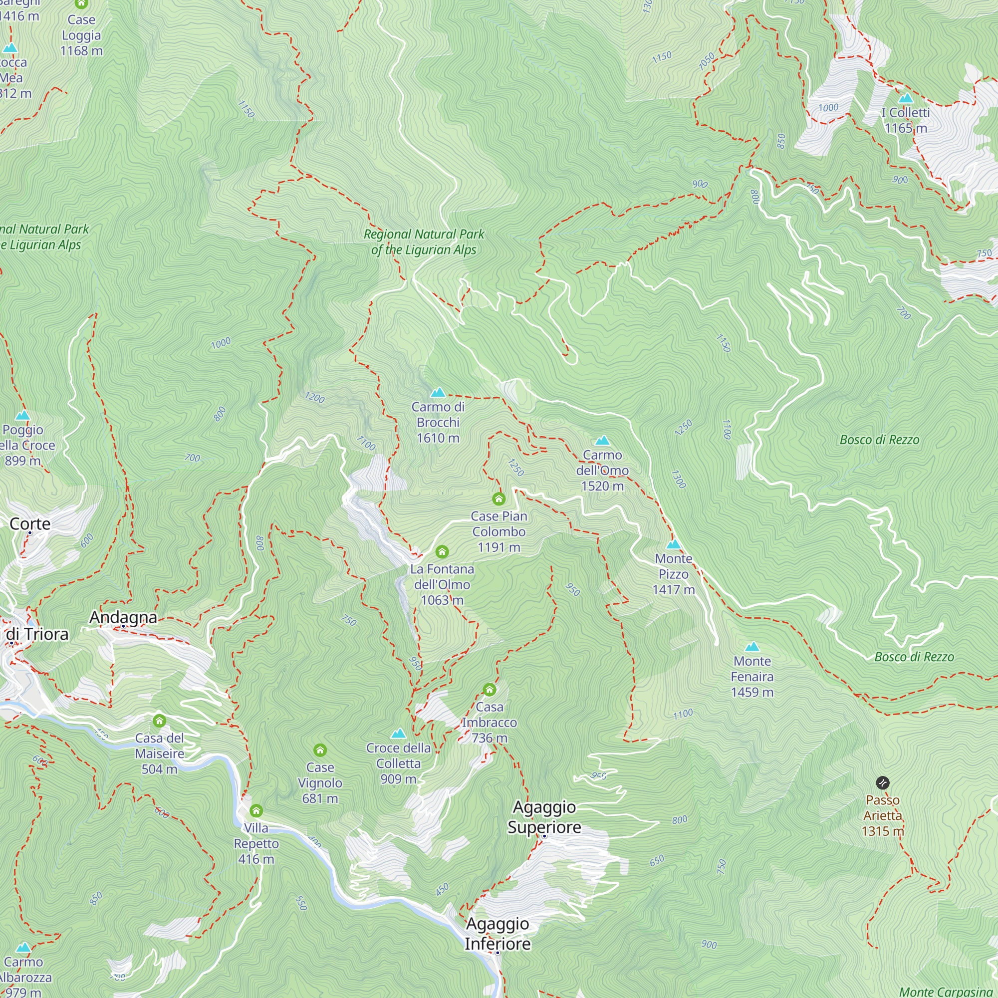 Case Pian Colombo map