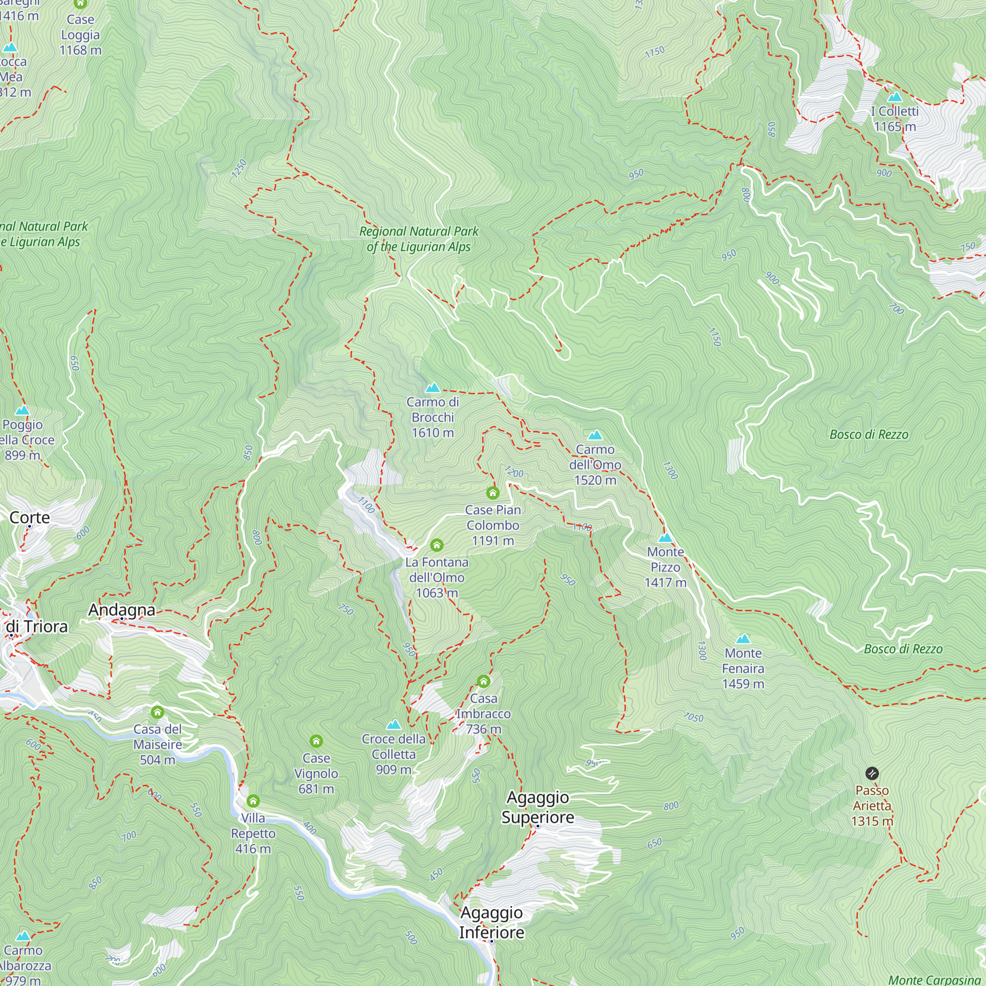 Case Pian Colombo map